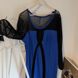 Cute casual royal blue dress